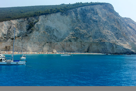 Amazing Seascape of Ionian sea between the islands of Lefkada,  Cephalonia, Ithaca and Meganisi, Greeceの写真素材