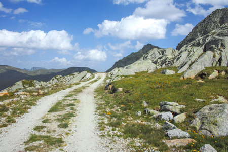 Amazing Summer Landscape of Rila Mountain near Kalin peak, Bulgariaの写真素材