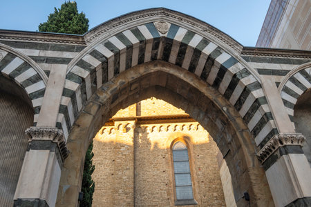 Panorama of The Old Town of city of Florence, Tuscany Region, Italyの写真素材