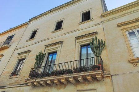 Amazing view of The Old town of Lecce, Apulia Region, Italyの写真素材