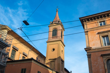 Panorama of The old town of Bologna, Emilia-Romagna, Italyの写真素材