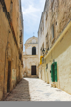 Amazing view of The Old town of Monopoli, Apulia Region, Italyの写真素材