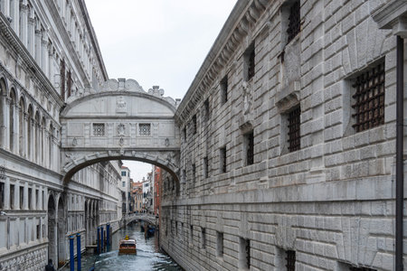 Panorama of The Old Town of city of Venice, Veneto Region, Italyの写真素材