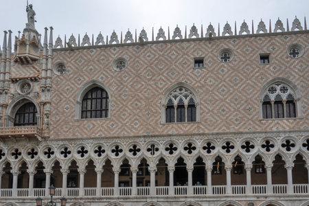 Panorama of The Old Town of city of Venice, Veneto Region, Italyの写真素材