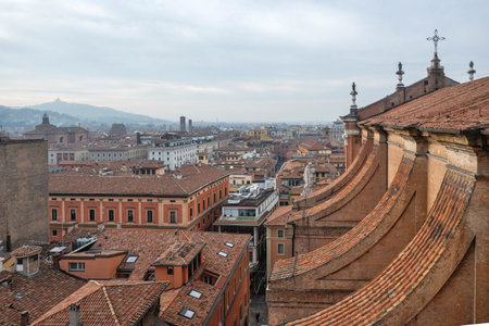 Panorama of The old town of Bologna, Emilia-Romagna, Italy