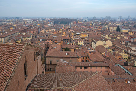 Panorama of The old town of Bologna, Emilia-Romagna, Italy