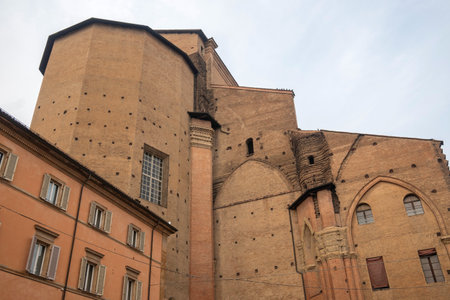 Panorama of The old town of Bologna, Emilia-Romagna, Italyの写真素材