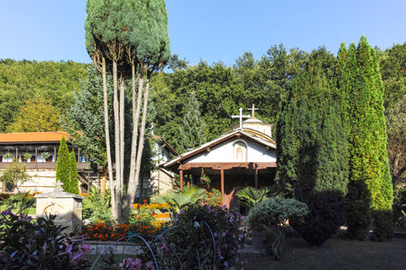 Panoramic view of Medieval Temski monastery Saint George, Pirot Region, Serbia