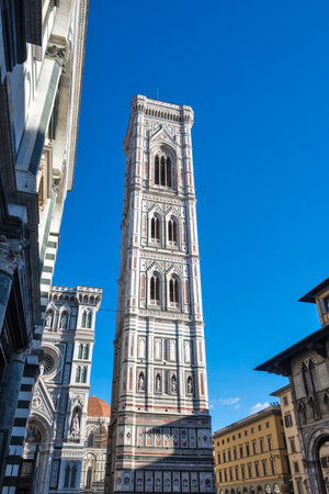 Panorama of The Old Town of city of Florence, Tuscany Region, Italyの写真素材