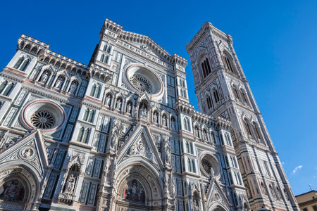 Panorama of The Old Town of city of Florence, Tuscany Region, Italyの写真素材