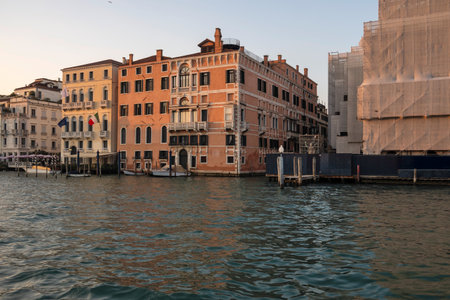 Panorama of The Old Town of city of Venice, Veneto Region, Italyの写真素材