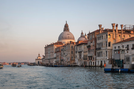 Panorama of The Old Town of city of Venice, Veneto Region, Italyの写真素材