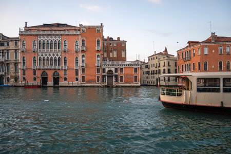 Panorama of The Old Town of city of Venice, Veneto Region, Italyの写真素材