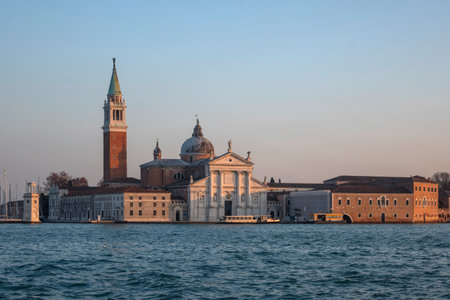 Panorama of The Old Town of city of Venice, Veneto Region, Italyの写真素材