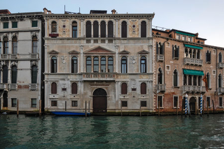 Panorama of The Old Town of city of Venice, Veneto Region, Italyの写真素材