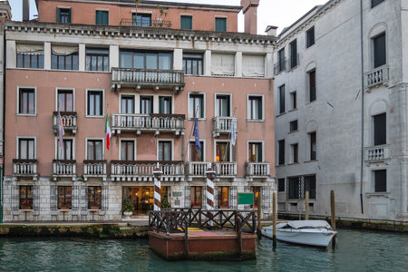 Panorama of The Old Town of city of Venice, Veneto Region, Italyの写真素材