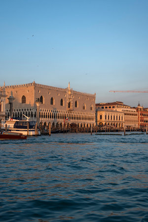 Panorama of The Old Town of city of Venice, Veneto Region, Italyの写真素材