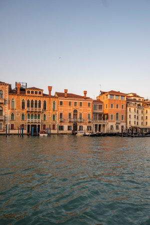 Panorama of The Old Town of city of Venice, Veneto Region, Italyの写真素材