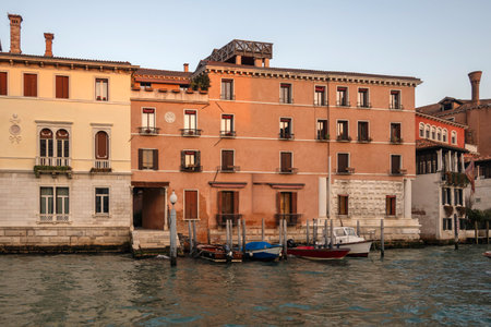 Panorama of The Old Town of city of Venice, Veneto Region, Italyの写真素材
