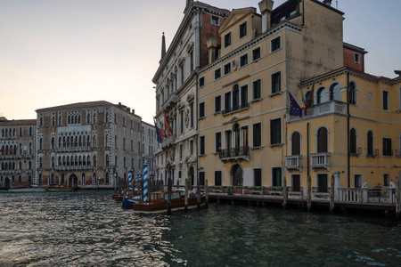 Panorama of The Old Town of city of Venice, Veneto Region, Italyの写真素材