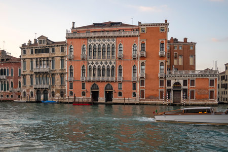 Panorama of The Old Town of city of Venice, Veneto Region, Italyの写真素材