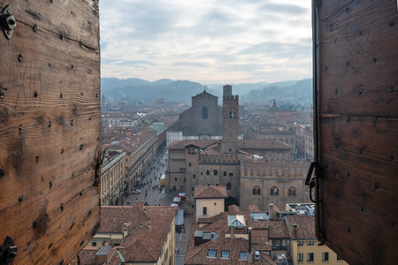 Panorama of The old town of Bologna, Emilia-Romagna, Italy