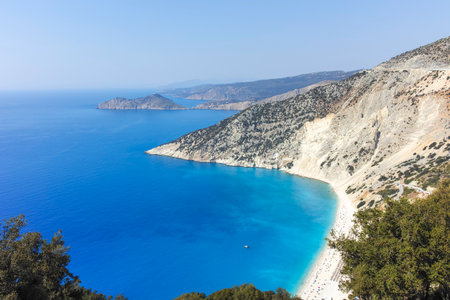 Amazing view of Myrtos Beach, Cephalonia, Ionian Islands, Greece