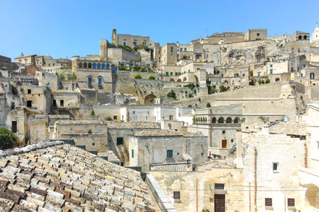Amazing view of The Old town of Matera, Basilicata Region, Italy