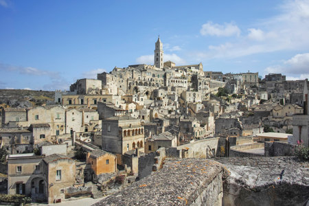 Amazing view of The Old town of Matera, Basilicata Region, Italy