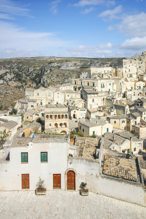 Amazing view of The Old town of Matera, Basilicata Region, Italy