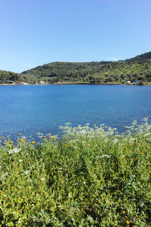 Amazing view of Kassandra coastline near near village of Xina, Chalkidiki, Central Macedonia, Greece