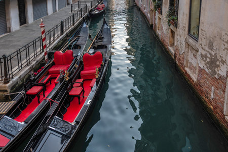 Panorama of The Old Town of city of Venice, Veneto Region, Italyの写真素材