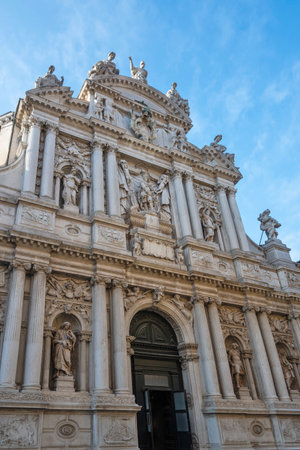 Panorama of The Old Town of city of Venice, Veneto Region, Italyの写真素材