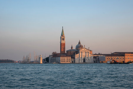 Panorama of The Old Town of city of Venice, Veneto Region, Italyの写真素材