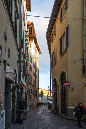 FLORENCE, ITALY - DECEMBER 05, 2024: Panorama of The Old Town of city of Florence, Tuscany Region, Italyの写真素材