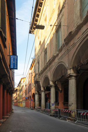 BOLOGNA, ITALY - DECEMBER 07, 2024: Panorama of The Old Town of city of Bologna, Emilia-Romagna Region, Italyのeditorial素材