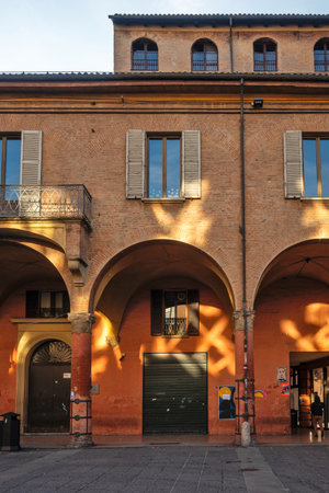 BOLOGNA, ITALY - DECEMBER 07, 2024: Panorama of The Old Town of city of Bologna, Emilia-Romagna Region, Italyのeditorial素材