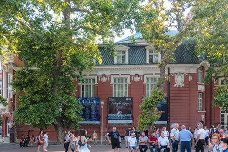 VARNA, BULGARIA - JULY 17, 2025: Summer Panorama of The center of City of Varna, Bulgariaのeditorial素材