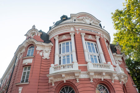 VARNA, BULGARIA - JULY 17, 2025: Summer Panorama of The center of City of Varna, Bulgariaのeditorial素材