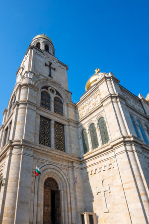 VARNA, BULGARIA - JULY 17, 2025: Summer Panorama of The center of City of Varna, Bulgariaのeditorial素材