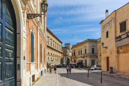 LECCE, ITALY - MAY 12, 2024: Amazing view of The Old town of Lecce, Apulia Region, Italyのeditorial素材