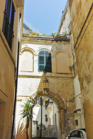 LECCE, ITALY - MAY 12, 2024: Amazing view of The Old town of Lecce, Apulia Region, Italyのeditorial素材