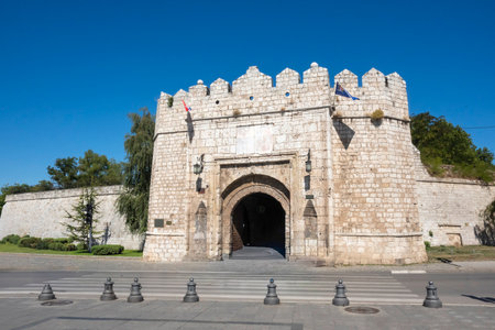 NIS, SERBIA - SEPTEMBER 21, 2025: Amazing Panorama of the center of City of Nis, Serbiaのeditorial素材