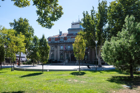 NIS, SERBIA - SEPTEMBER 21, 2025: Amazing Panorama of the center of City of Nis, Serbiaのeditorial素材