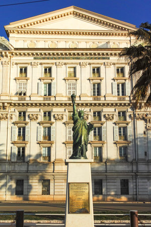 NICE, FRANCE - JANUARY 25, 2024: Amazing Panorama of city of Nice, Provence Alpes-Cote d'Azur, Franceのeditorial素材