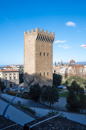 FLORENCE, ITALY - DECEMBER 05, 2024: Panorama of The Old Town of city of Florence, Tuscany Region, Italyの写真素材
