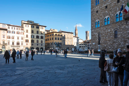 FLORENCE, ITALY - DECEMBER 05, 2024: Panorama of The Old Town of city of Florence, Tuscany Region, Italyのeditorial素材