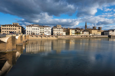 FLORENCE, ITALY - DECEMBER 05, 2024: Panorama of The Old Town of city of Florence, Tuscany Region, Italyのeditorial素材