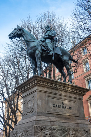 BOLOGNA, ITALY - DECEMBER 07, 2024: Panorama of The Old Town of city of Bologna, Emilia-Romagna Region, Italyのeditorial素材