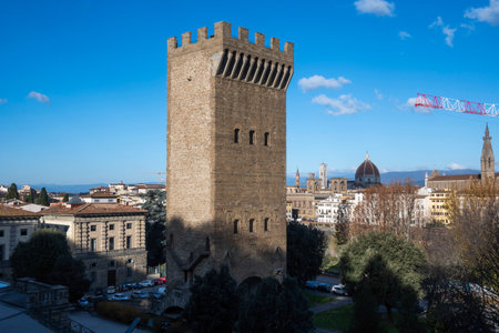 FLORENCE, ITALY - DECEMBER 05, 2024: Panorama of The Old Town of city of Florence, Tuscany Region, Italyのeditorial素材